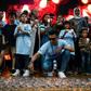 Hundreds of people, including some of the relatives of those onboard, gathered at a Kuala Lumpur shopping mall Sunday to mark the anniversary of the jet's disappearance