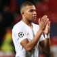 Kylian Mbappe scored PSG's second goal in their 2-0 win over Manchester United at Old Trafford