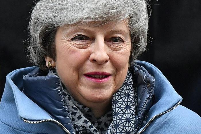 In a letter to her fractious colleagues, British Prime Minister Theresa May (pictured February 13, 2019) urged the party to "move beyond what divides us"