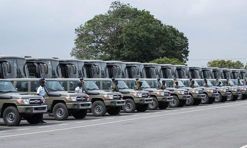 Akufo-Addo retools military with 140 vehicles