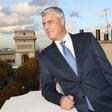 Kosovo's President Hashim Thaci poses for a picture in Paris in November 2018 during centennial commemorations for the end of World War I