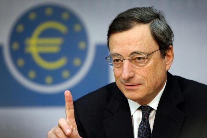 ECB chief Mario Draghi is expected to try and concerns about eurozone growth at a Thursday press conference