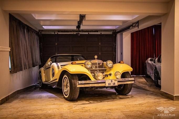 One of Dr. Ose Kwame Despite's cars at his plush apartment