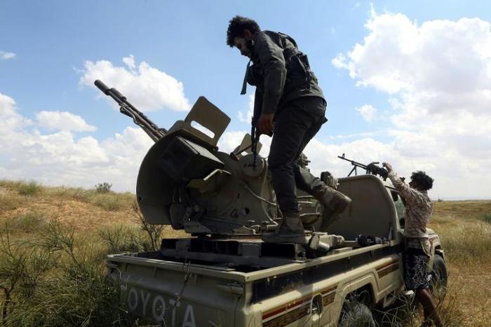 Fighters loyal to Libya's Government of National Accord (GNA)