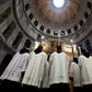 The Church of the Holy Sepulchre is built at the site where Christians believe Jesus was crucified, buried and resurrected