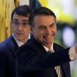 Brazil's President Jair Bolsonaro, pictured on January 19, 2019, scored 57.5 percent for his "personal performance"