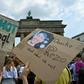 Young protesters and Rezo fans take part in the "Fridays for Future" demonstration for a better climate policy in Berlin
