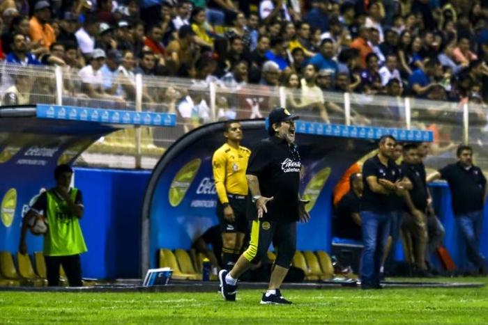 Diego Maradona took charge of Dorados in September last year