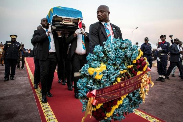 Sixteen months after his death in Belgium, opposition leader Etienne Tshisekedi was buried in his home country, just outside Kinshasa