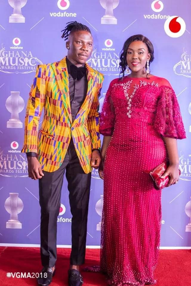 Stonebwoy and Dr. Louisa at the 2018 VGMA