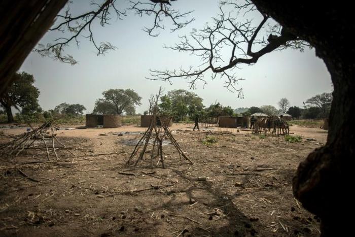 In Unguwar Busa village, all that remains of the Fulanis round, mud huts are fire-blackened walls
