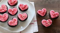 Hear shaped cupcakes
