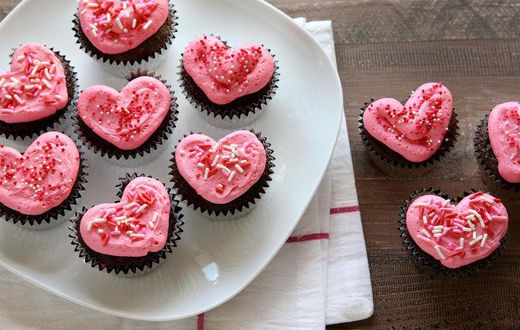Hear shaped cupcakes