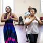 High note: The Soweto Gospel Choir, seen here in rehearsal, have won a Grammy for 'Freedom,' a tribute to Nelson Mandela