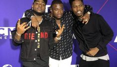Daviodo, Kwesi Arthur and Big Shaq at 2018 BETs
