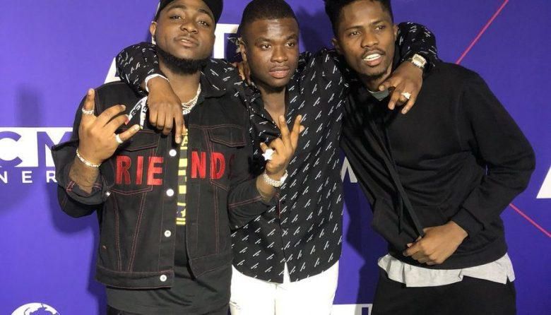 Daviodo, Kwesi Arthur and Big Shaq at 2018 BETs