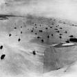 An aerial view of the Allied fleet off the Normandy coast on D-Day, June 6, 1944, the biggest naval operation ever in terms of the number of ships deployed