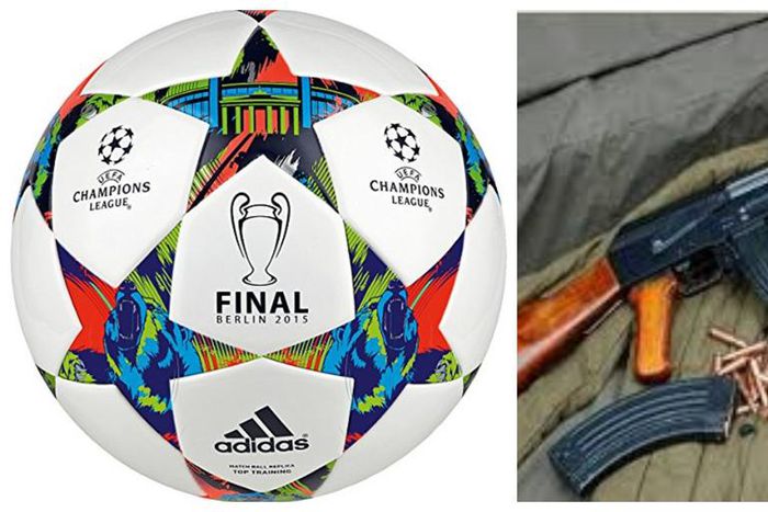 Thieves steal 3 police weapons as "all the officers left the station to watch UEFA football match”