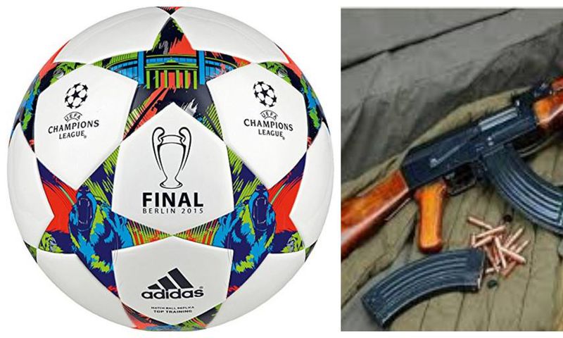 Thieves steal 3 police weapons as "all the officers left the station to watch UEFA football match”