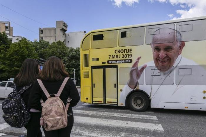 People of all faiths have been scooping up the 15,000 tickets to attend the Pope's mass in Skopje's main square
