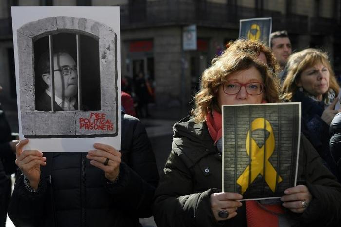 Supporters have held vigils and concerts for detained Catalan pro-independence leaders who go on trial on Tuesday for their bid to break the region away from Spain