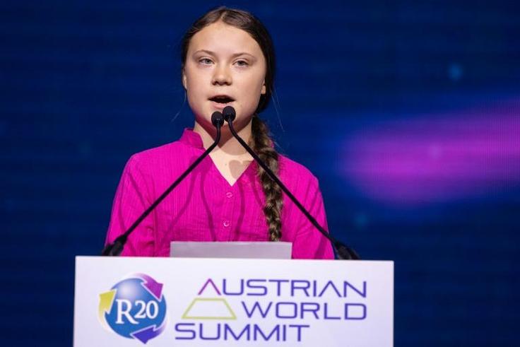 'We won't let you get away with it anymore,' Thunberg told those attending the Climate Action Austrian World Summit
