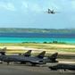 A US jet bomber lifts off from the Diego Garcia base on a mission to Afghanistan in 2001
