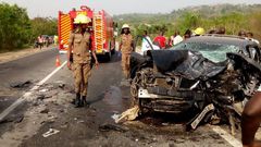 Three feared dead in car crash at Potsin Junction