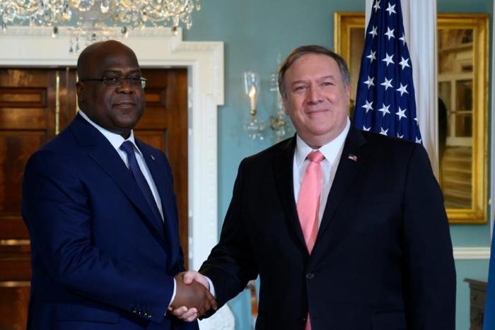 US Secretary of State Mike Pompeo has praised the "change agenda" of the Democratic Republic of Congo's new president, Felix Tshisekedi
