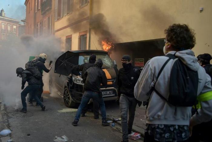 Toulouse was the scene of greatest tension between "yellow vest" protestors and police