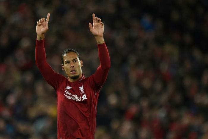 Number one: Virgil van Dijk won the PFA's Premier League Player of the Year on Sunday
