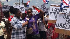 Madina traders demonstration