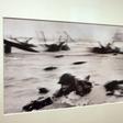 Hungarian-born photographer Robert Capa's legendary photo of the D-Day landings 75 years ago, on exhibition in Paris in 2004