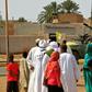 Heavily armed Sudanese security forces were out on patrol as Muslim worshippers attended Eid al-Fitr prayers