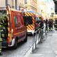 Emergency workers rushed to the scene to treat people wounded by the package bomb