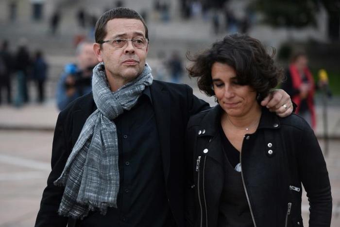 Bonnemaison, pictured in October 2015 with his wife Julie Bonnemaison, at the end of his trial in Angers