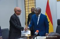 Justice Emile Short with Bawumia