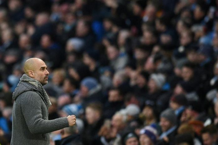 Back in it: Pep Guardiola's Manchester City can go top of the Premier League with victory at Everton on Wednesday