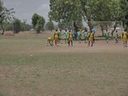 Taslim (no.10) preparing to take a set piece