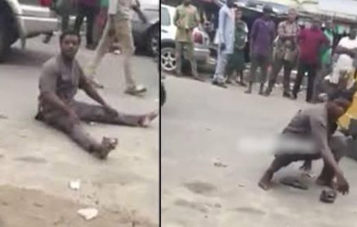 Man runs mad after having sex with prostitute (Video)