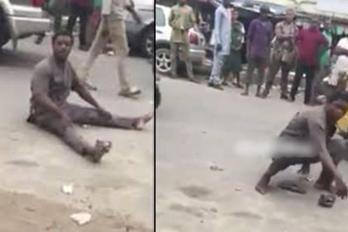 Man runs mad after having sex with prostitute (Video)