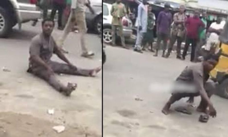 Man runs mad after having sex with prostitute (Video)