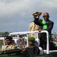 Newly elected Comoran President Azali Assoumani is seen here arriving for his inauguration