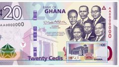 Upgraded GHC20 cedi note