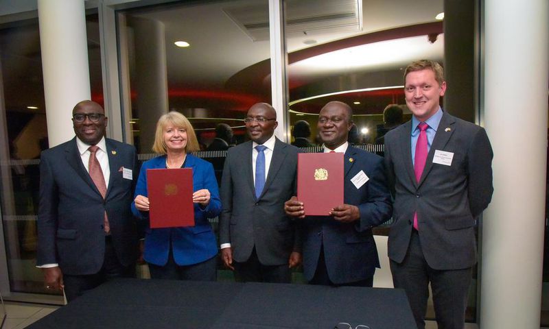 The Government of the United Kingdom has pledged funds to undertake three major infrastructure projects in Ghana this year.