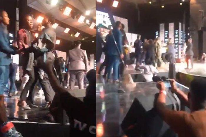 Stonebwoy pulls gun as Bhim nation, Shatta Wale camps clash