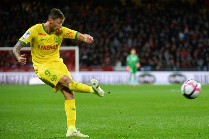 Emiliano Sala in November 2018, when he was playing for French club Nantes