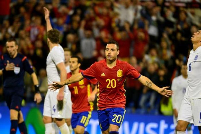 Santi Cazorla scored the last time he played for Spain, in a friendly victory over England in November 2015