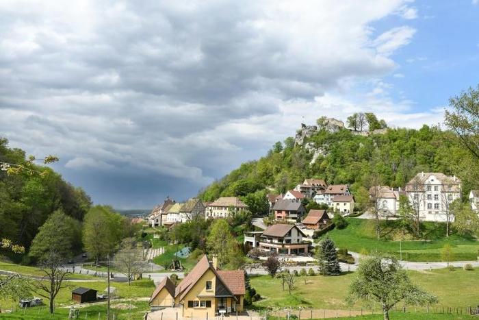 The tiny hilltop town of Ferrette lies in Alsace, a region where the far-right has gathered a sizeable following