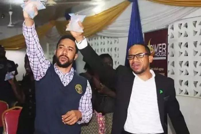 Majid Michel and Pascal Amanfo